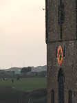 SX17408 Last rays of sun on clock of St David's Cathedral.jpg